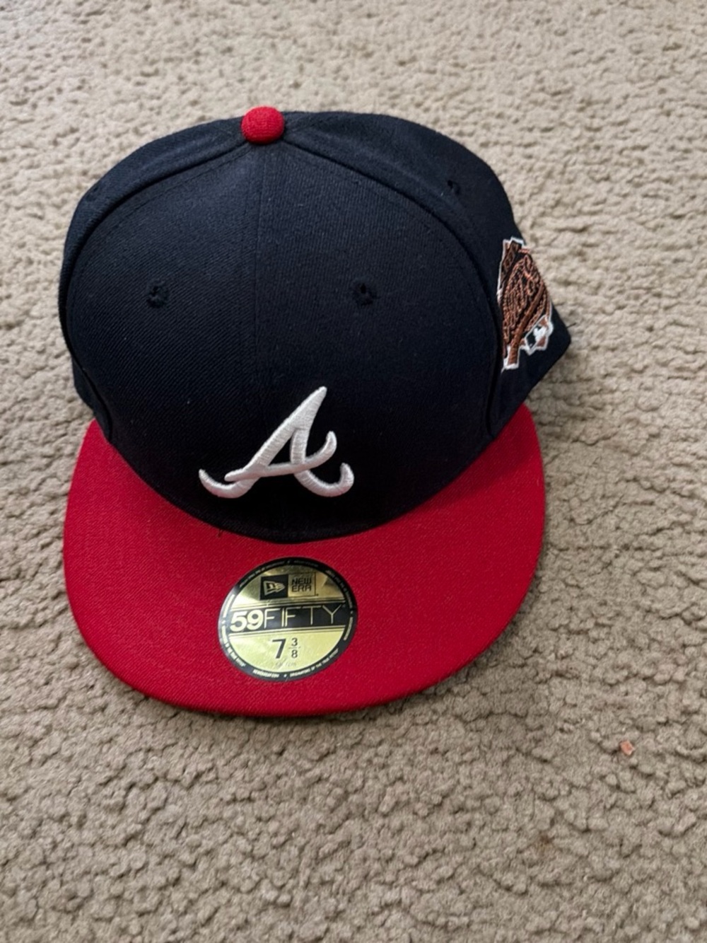 New Era Atlanta Braves Black and Red 59FIFTY Fitted Hat